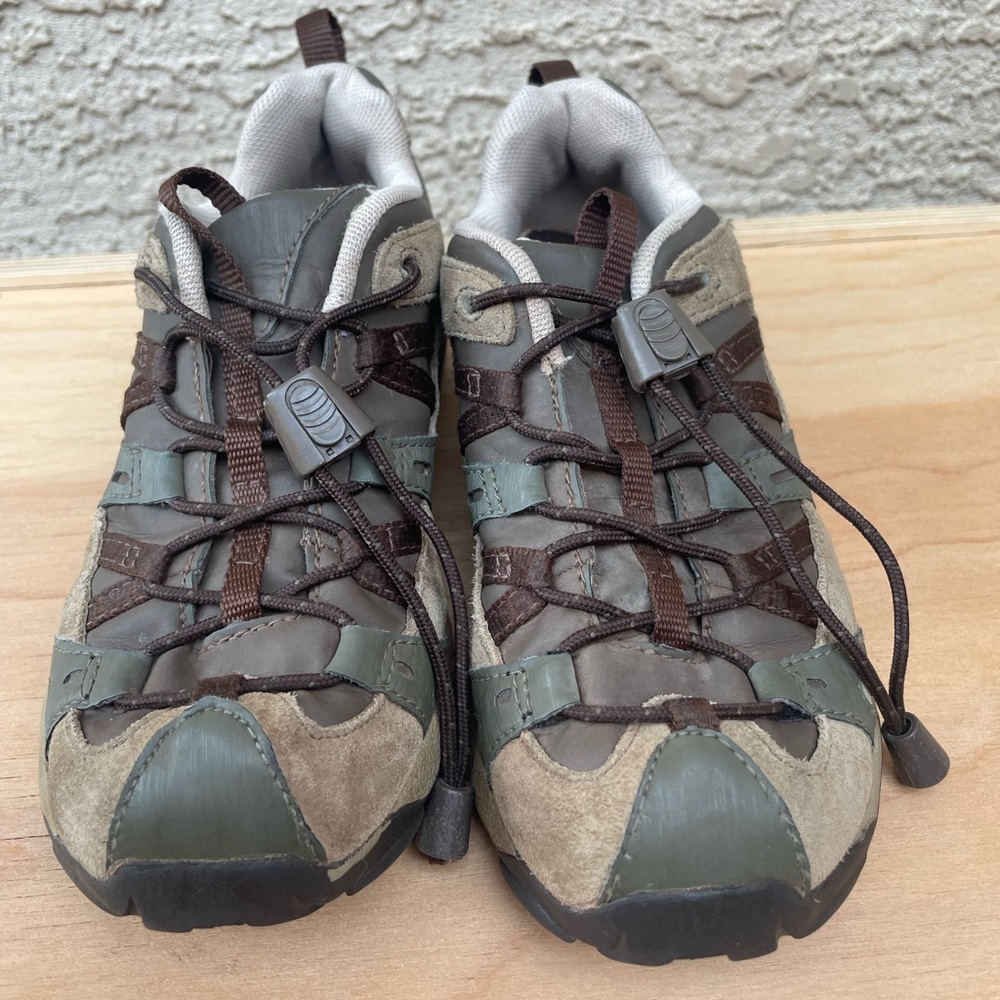 Merrell Girls Junior Siren Sport Tan Leather Waterproof Hiking Shoes